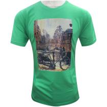 Print Green Shirt : Itutu (Slim Fit)